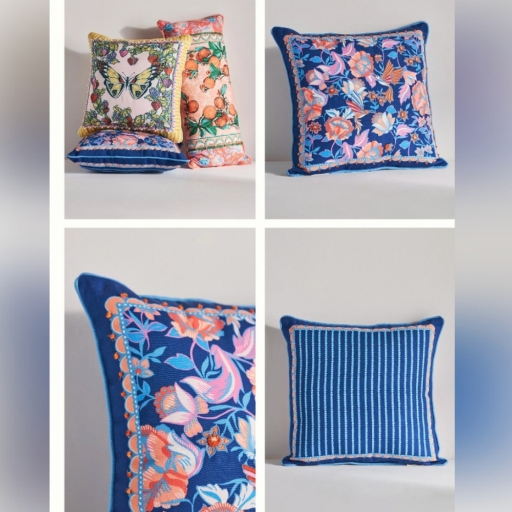 NWT Anthropologie Alexandra Farmer Indoor Outdoor Pillow